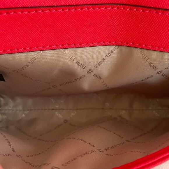 Michael Michael Kors Jet Set Coral Reef Saffiano Leather 3-in-1 Crossbody Bag - Picture 10 of 15